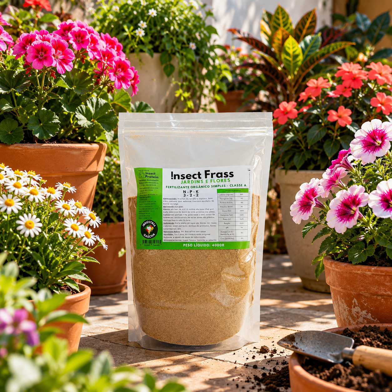 Fertilizante para Jardins e Flores - Insect Frass