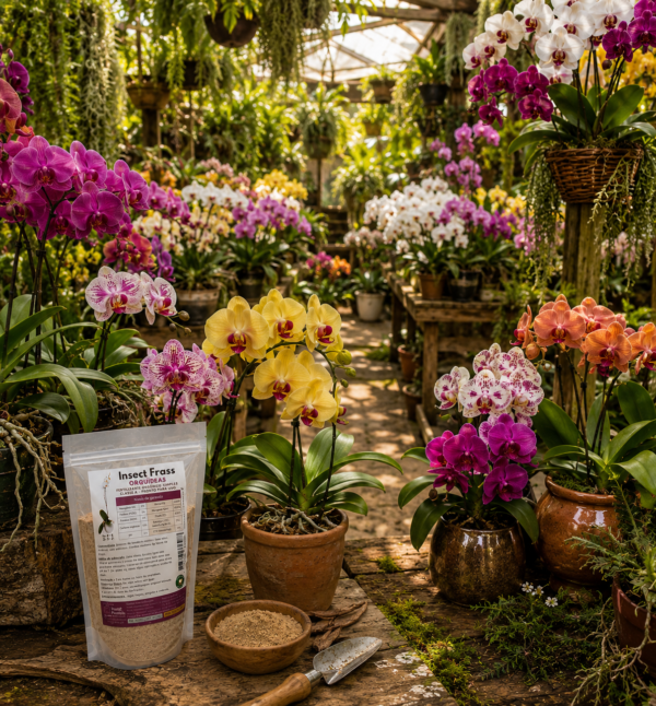 Utilize o insect frass para cuidar das suas orquídeas