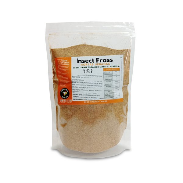 Fertilizante para Hortas Urbanas - Insect Frass