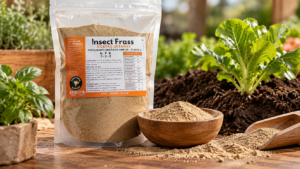 Insect Frass de Tenebrio molitor utilizado como fertilizante orgânico